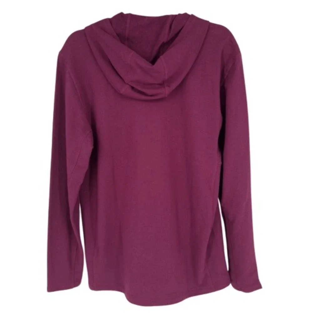 The‎ North Face Terry Hoodie Port Red Pullover Sweatshirt Men's Large